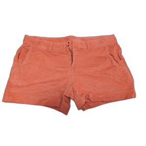 Athleta Pica 4" Corduroy Shorts Women’s Size 8 Light Coral Sunset Drawstring